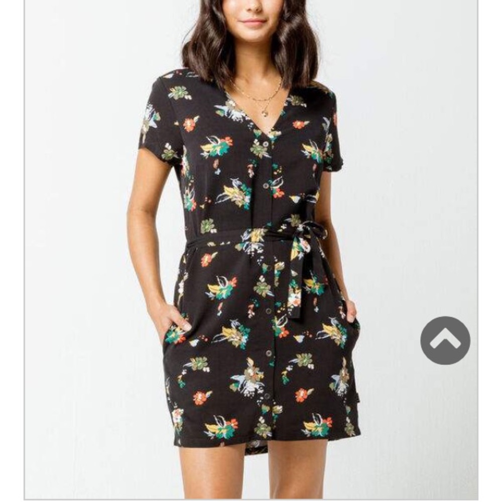 RVCA floral belted dress
